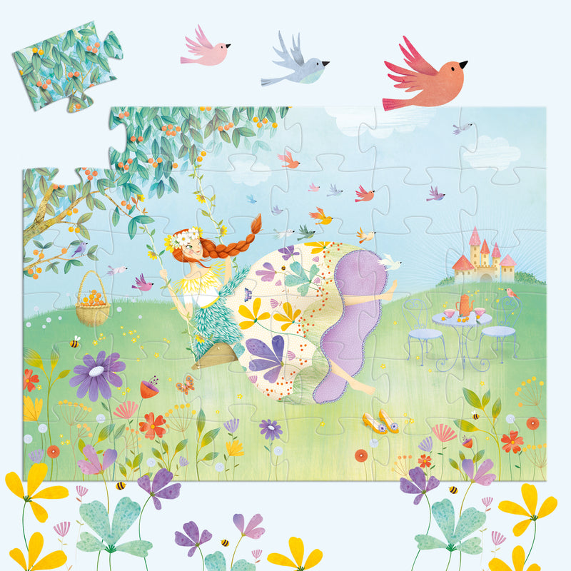 The Princess Of Spring 36pc Silhouette Puzzle