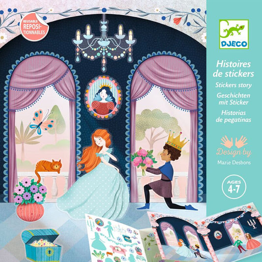 'Life in the Castle' Repositionable Sticker Scene Set