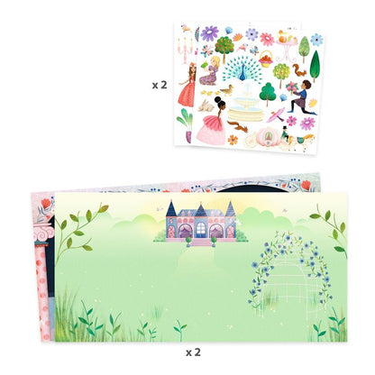 'Life in the Castle' Repositionable Sticker Scene Set