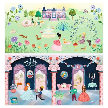 'Life in the Castle' Repositionable Sticker Scene Set