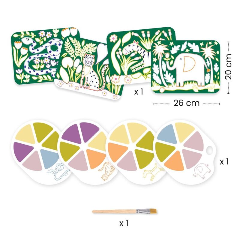 Wild Ones Animal Painting Set with Palette