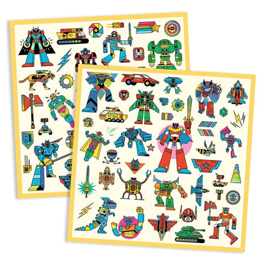 Robot Metallic Stickers – Djeco