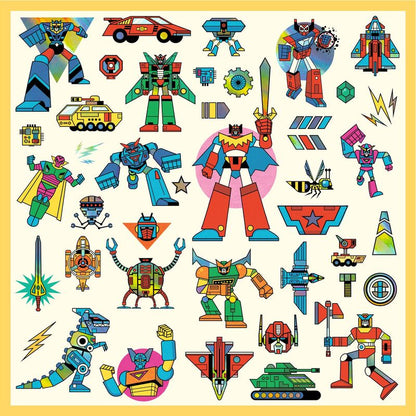 Robot Metallic Stickers – Djeco