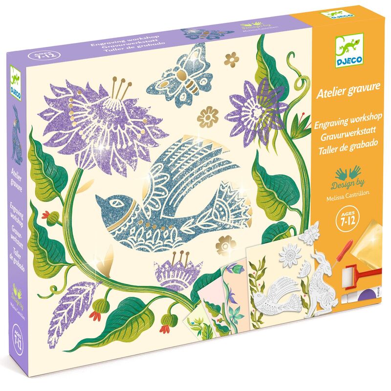 Passionflower Engraving & Painting Set
