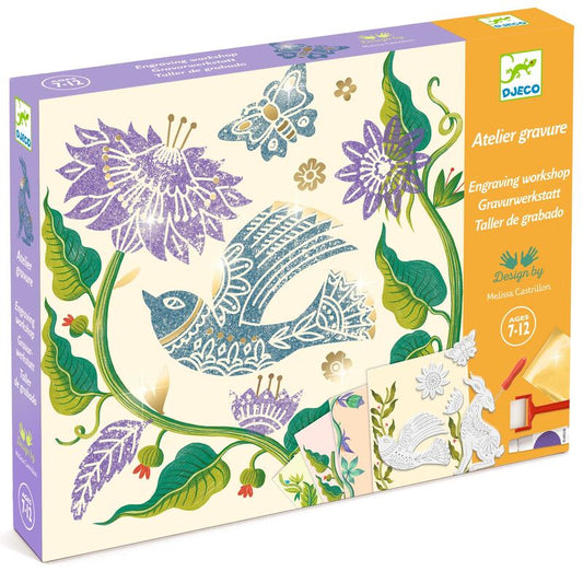 Passionflower Engraving & Painting Set