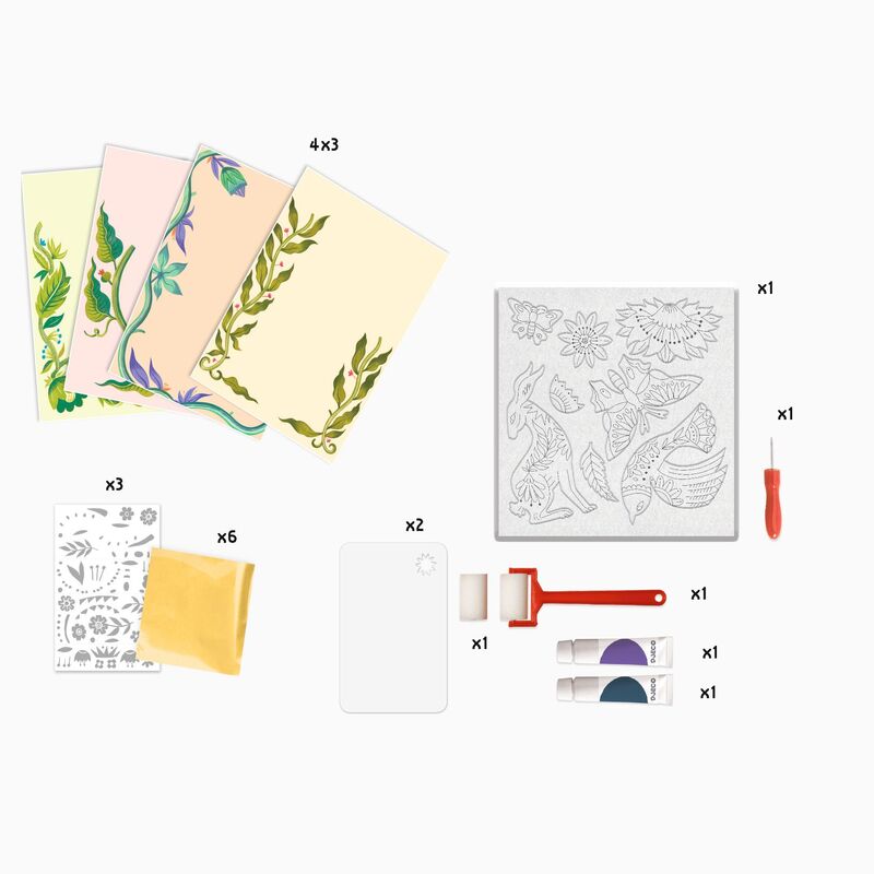 Passionflower Engraving & Painting Set