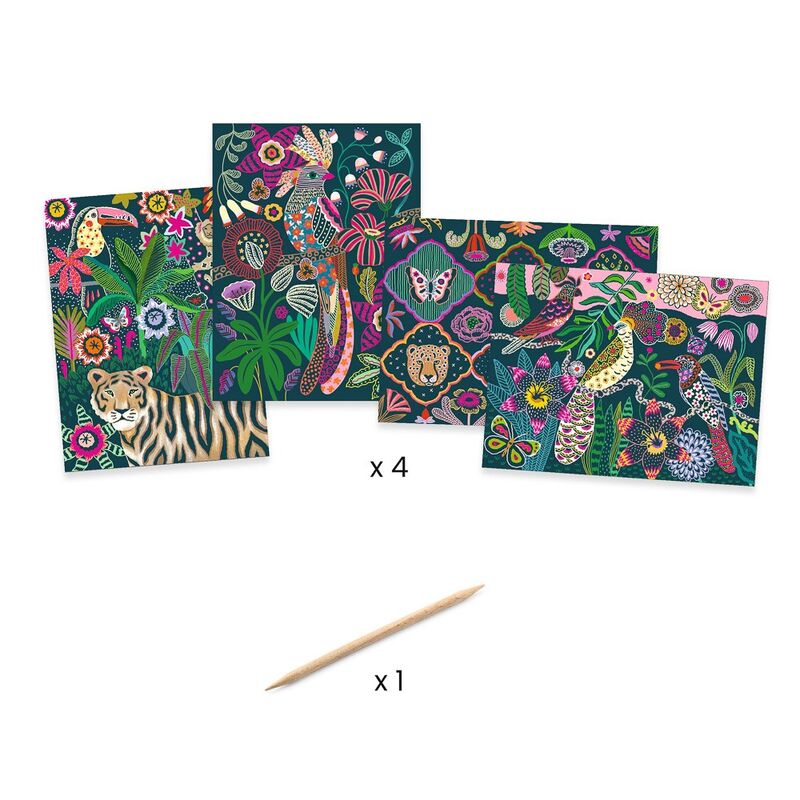 Rococo Neon Jungle Scratch Cards