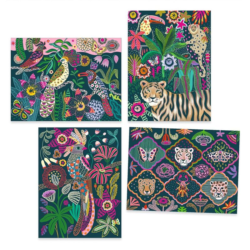 Rococo Neon Jungle Scratch Cards