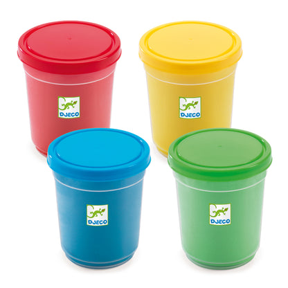 4 Pots Of Modelling Dough - Bright