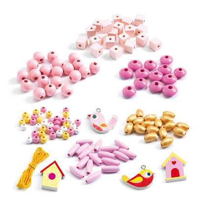 Birds Wooden Beads