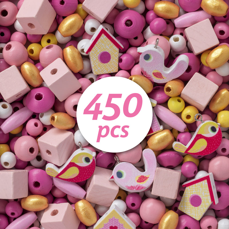 Birds Wooden Beads