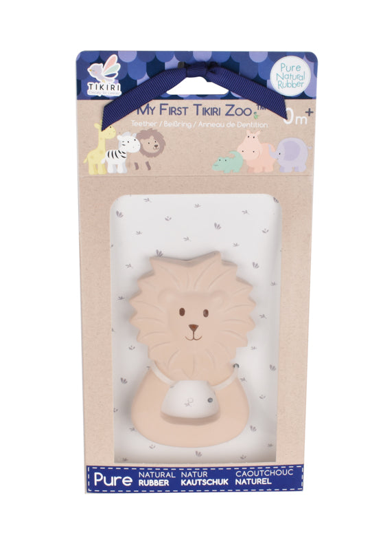 Rubber Lion Flat Teether -Boxed - Tikiri