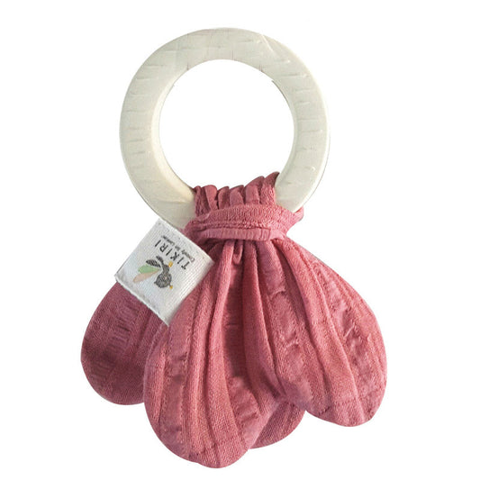 Natural Rubber Teether - Dusty Pink