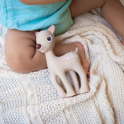 Ralphie Deer Rubber Teether Rattle & Bath Toy - Tikiri