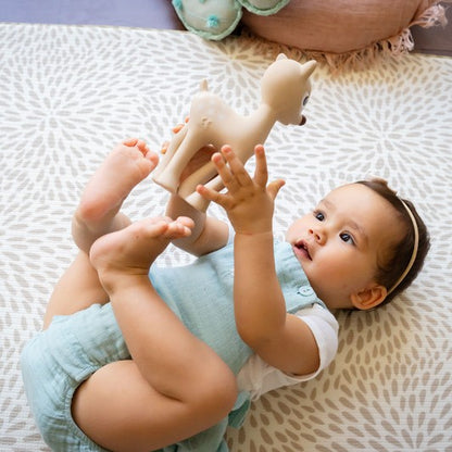 Ralphie Deer Rubber Teether Rattle & Bath Toy - Tikiri