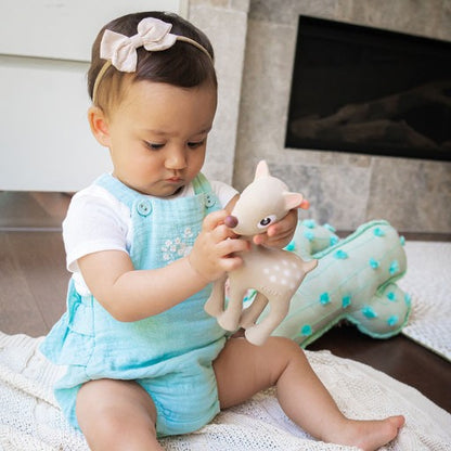 Ralphie Deer Rubber Teether Rattle & Bath Toy - Tikiri