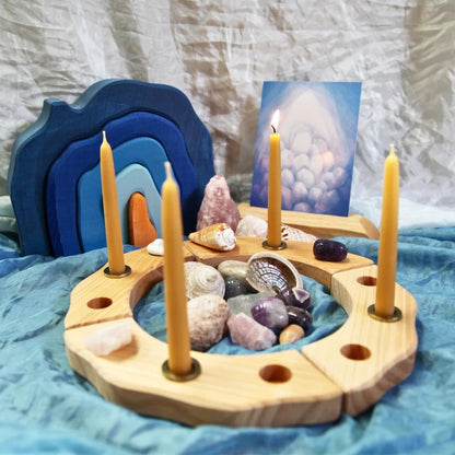 Dipam Beeswax Birthday Ring Candle 11x1.3cm - Single