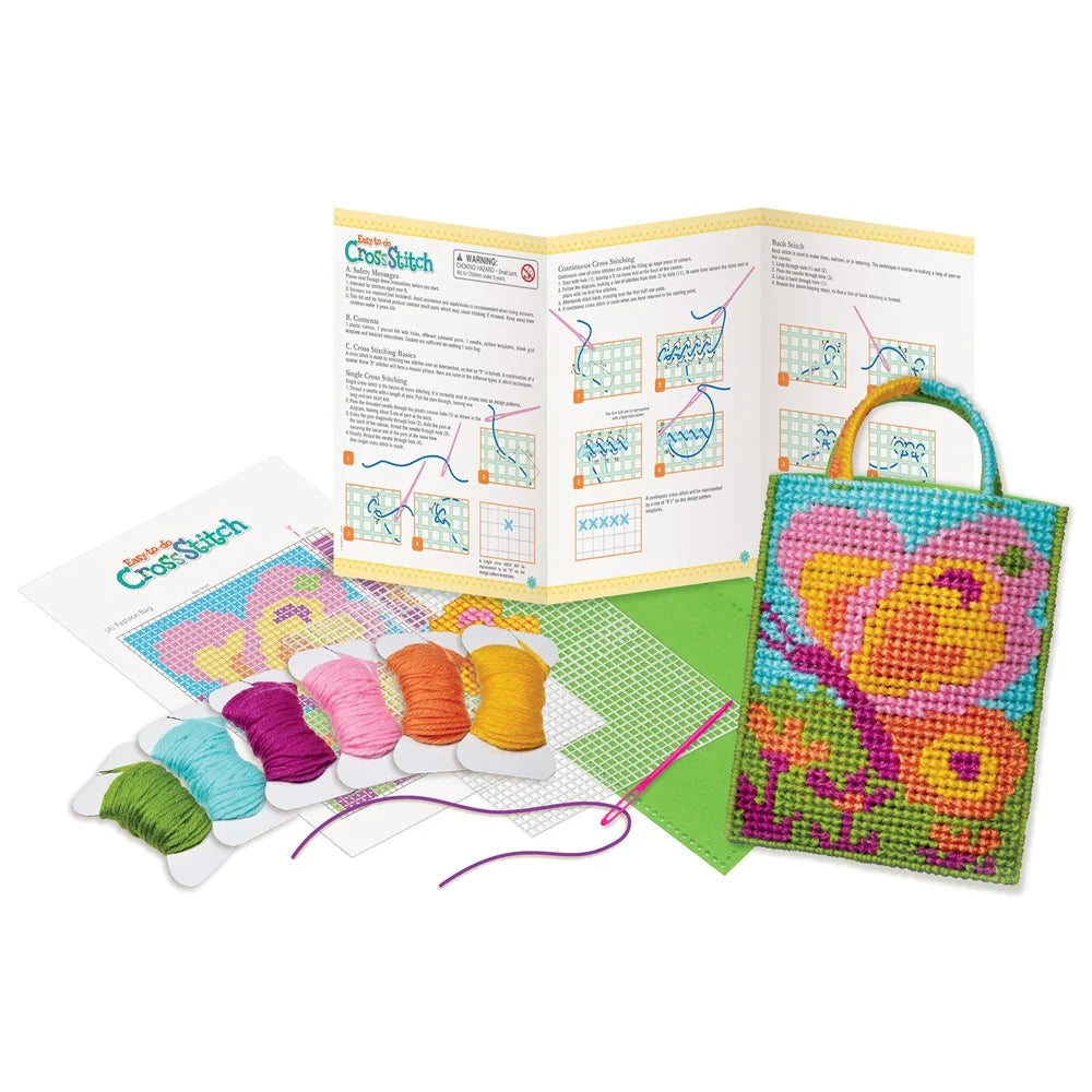 Easy-to-do Cross Stitch bag kit