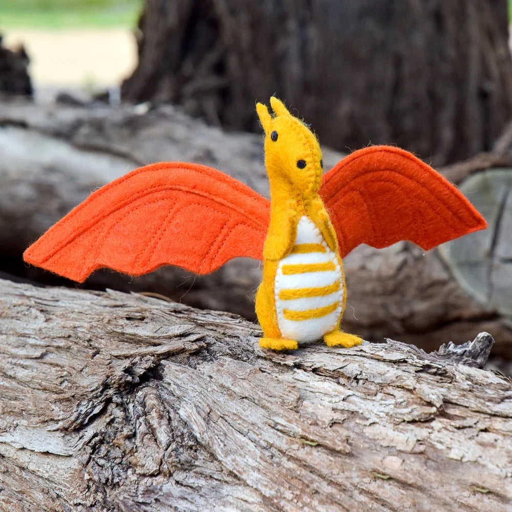 Felt Dragon - Orange