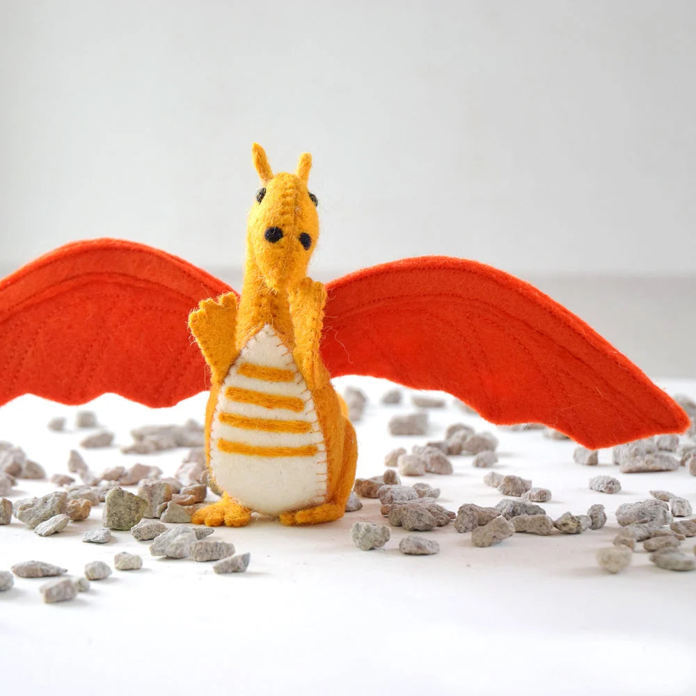 Felt Dragon - Orange