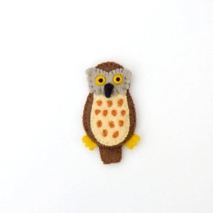 Felt Finger Puppet –  Barking Owl