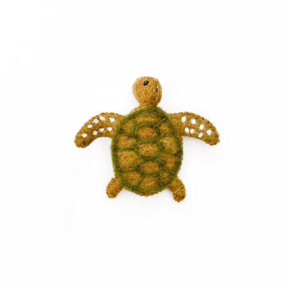 Felt Finger Puppet –  Green Sea Turtle