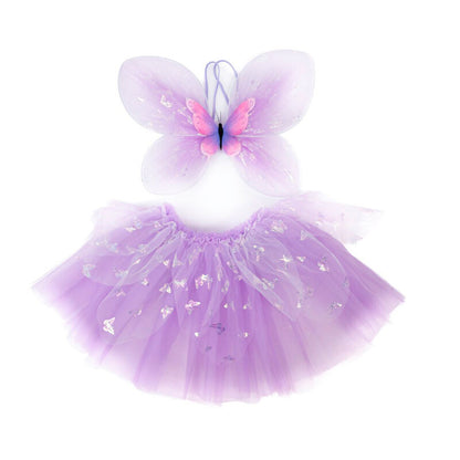 Lilac Flutter Butterfly Skirt & Wings Size 4-6