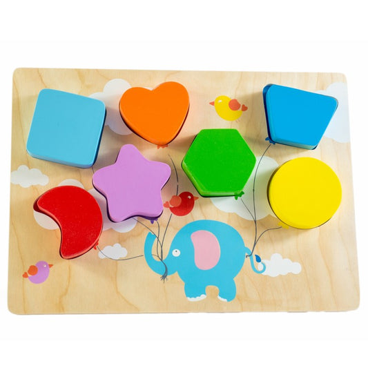 Flying Balloon Chunky Shape Puzzle