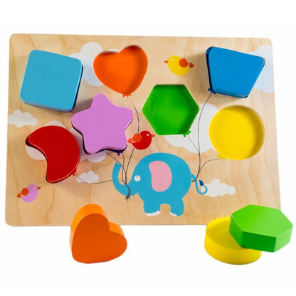 Flying Balloon Chunky Shape Puzzle