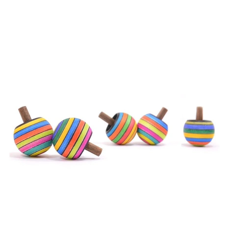 Striped Turn-Over Spinning Top