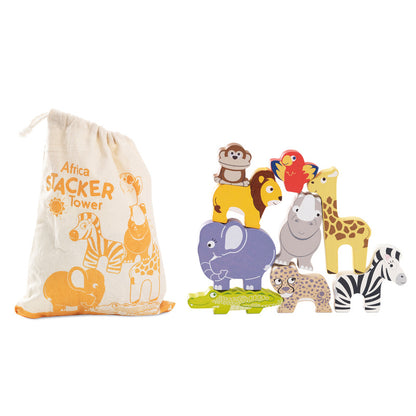 Africa Stacking Animals & Bag
