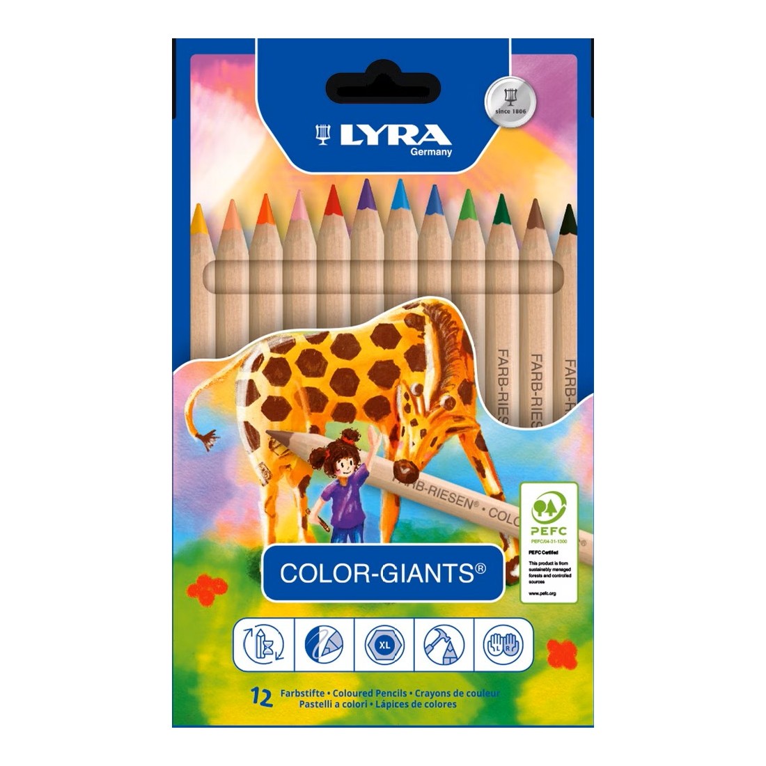 LYRA Colour Giants 12 pack with Black