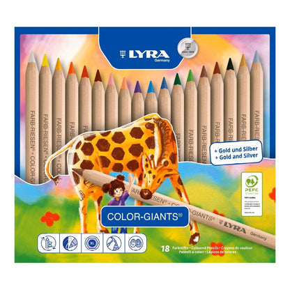 LYRA Colour Giants Pencil Set 18 in a Tin