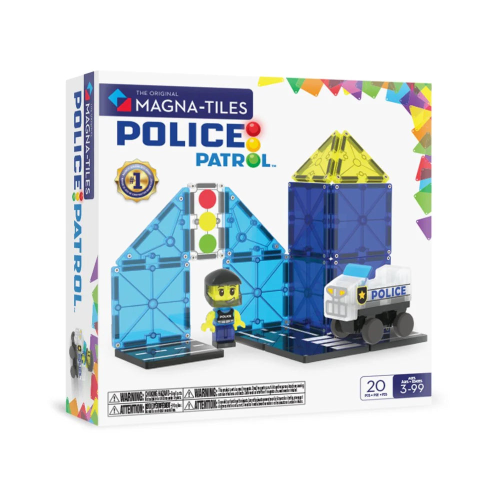 MAGNA-TILES - Police Patrol - 20 Piece Set