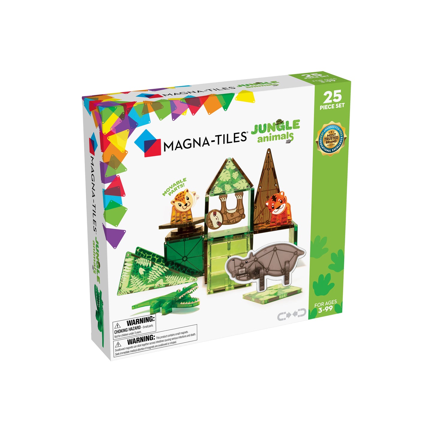 Magna-Tiles – Jungle Animals – 25 Piece Set