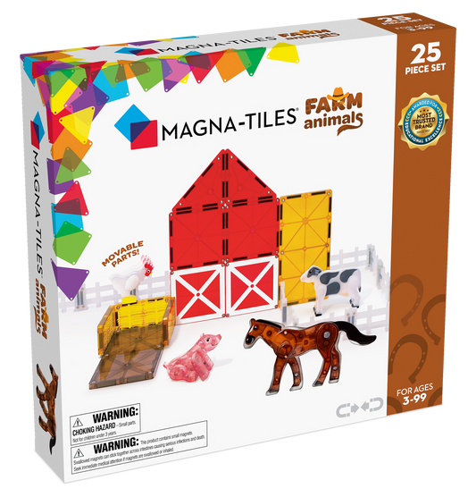 Magna-Tiles – Haiwan Ladang – Set 25 Keping