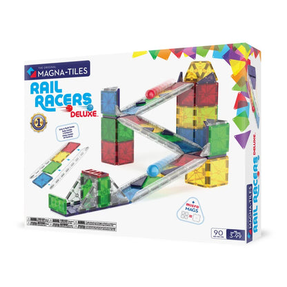 Magna-Tiles – Rail Racers Deluxe – 90 Piece Set