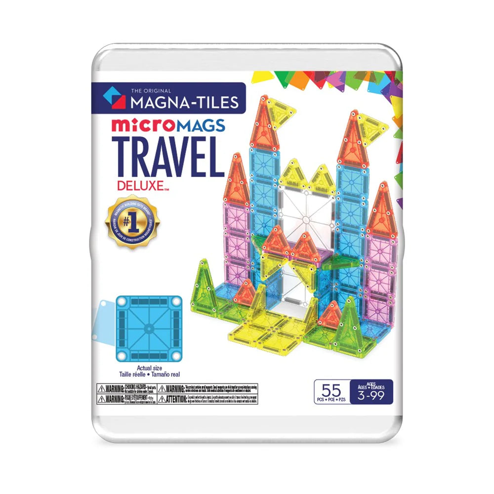 Magna-Tiles microMAGS – Travel Set Deluxe 55-Piece Set