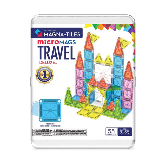 Magna-Tiles microMAGS – Travel Set Deluxe 55-Piece Set