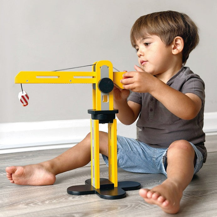 Big Yellow Wooden Crane