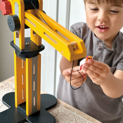 Big Yellow Wooden Crane