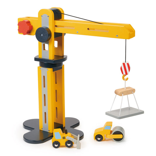 Big Yellow Wooden Crane