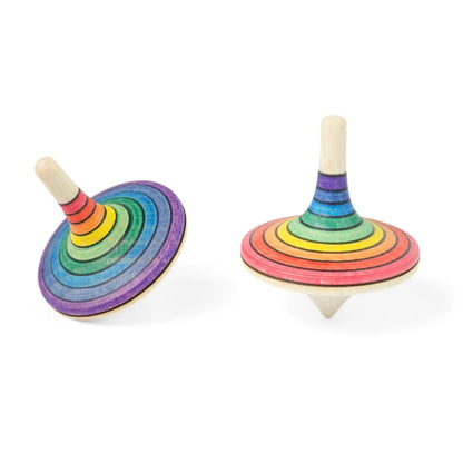 Mader Large Rallye Spinning Top, Rainbow