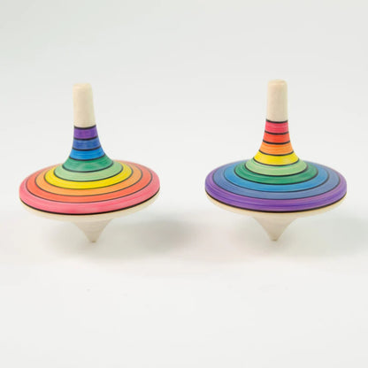 Mader Large Rallye Spinning Top, Rainbow