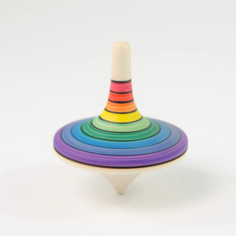 Mader Large Rallye Spinning Top, Rainbow
