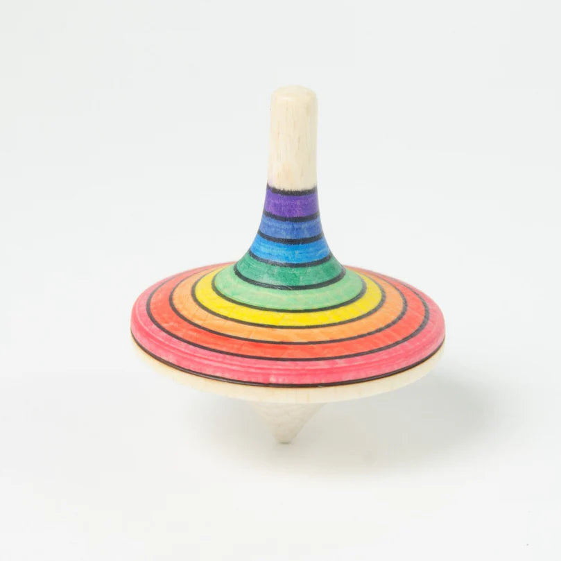 Mader Large Rallye Spinning Top, Rainbow