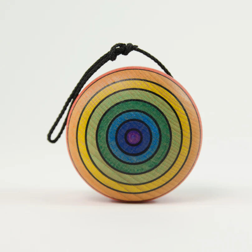 Mader Rainbow Wooden Yoyo - Freewheel