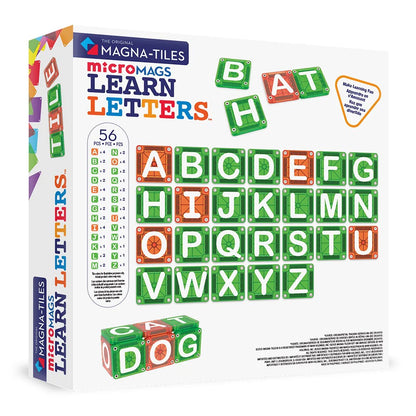 Magna-Tiles microMAGS – Learn Letters