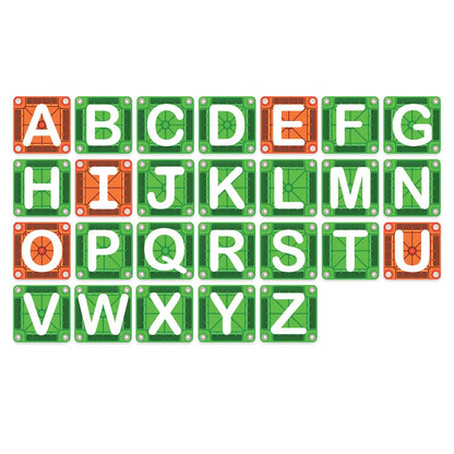 Magna-Tiles microMAGS – Learn Letters
