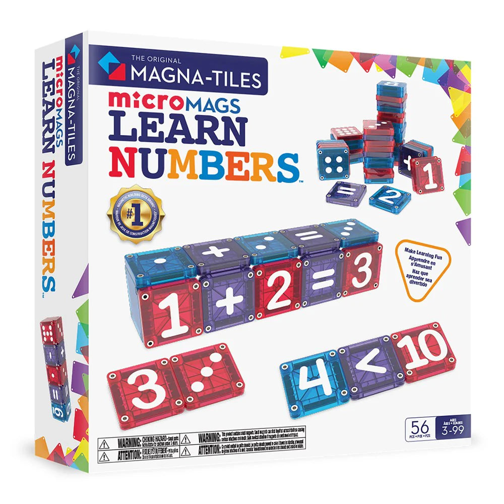 Magna-Tiles microMAGS – Learn Numbers